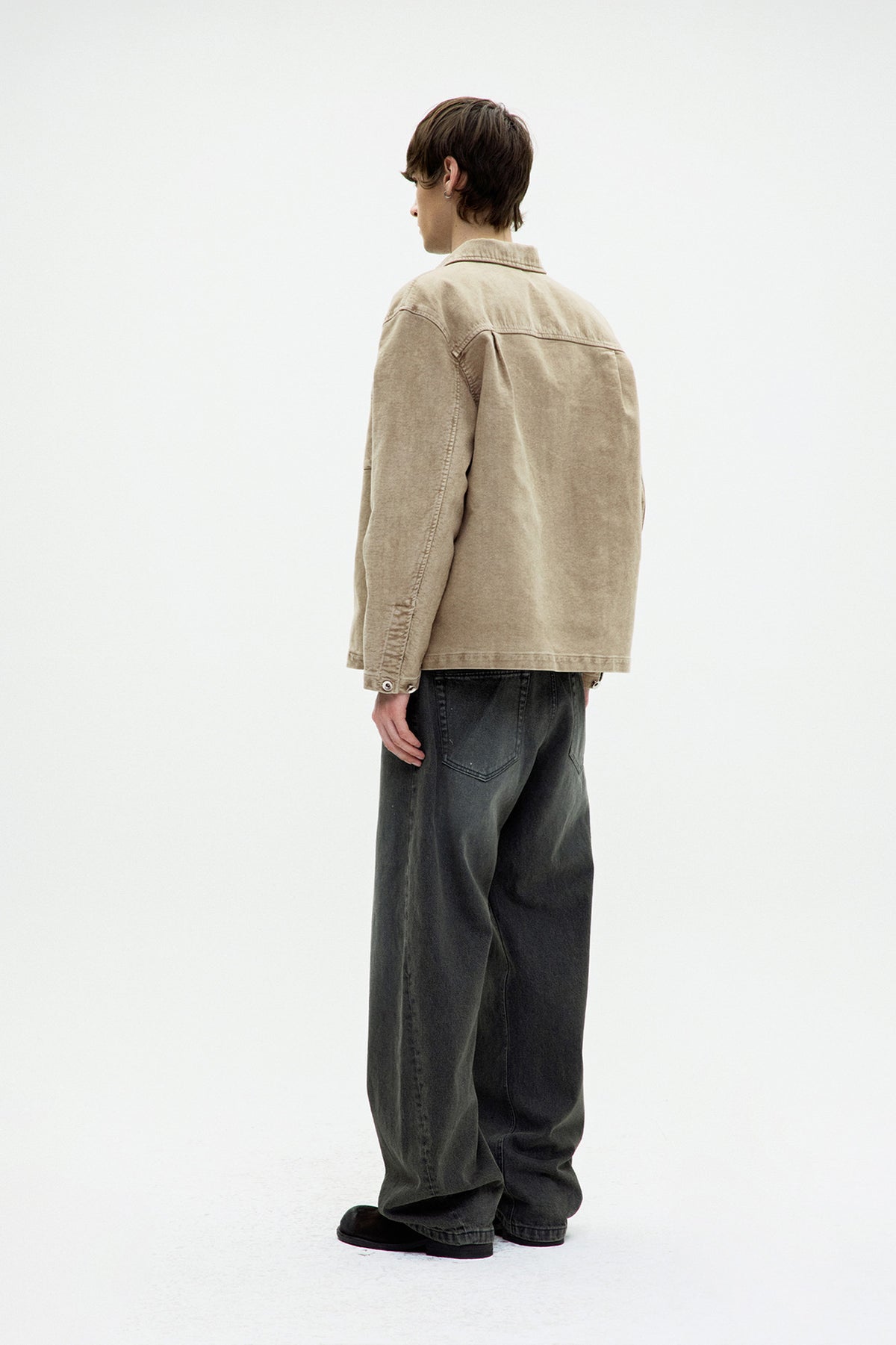 Coor - Garment Dyed Rumberjack Shirt (Beige) product image 4 | TRAB K-Fashion Australia
