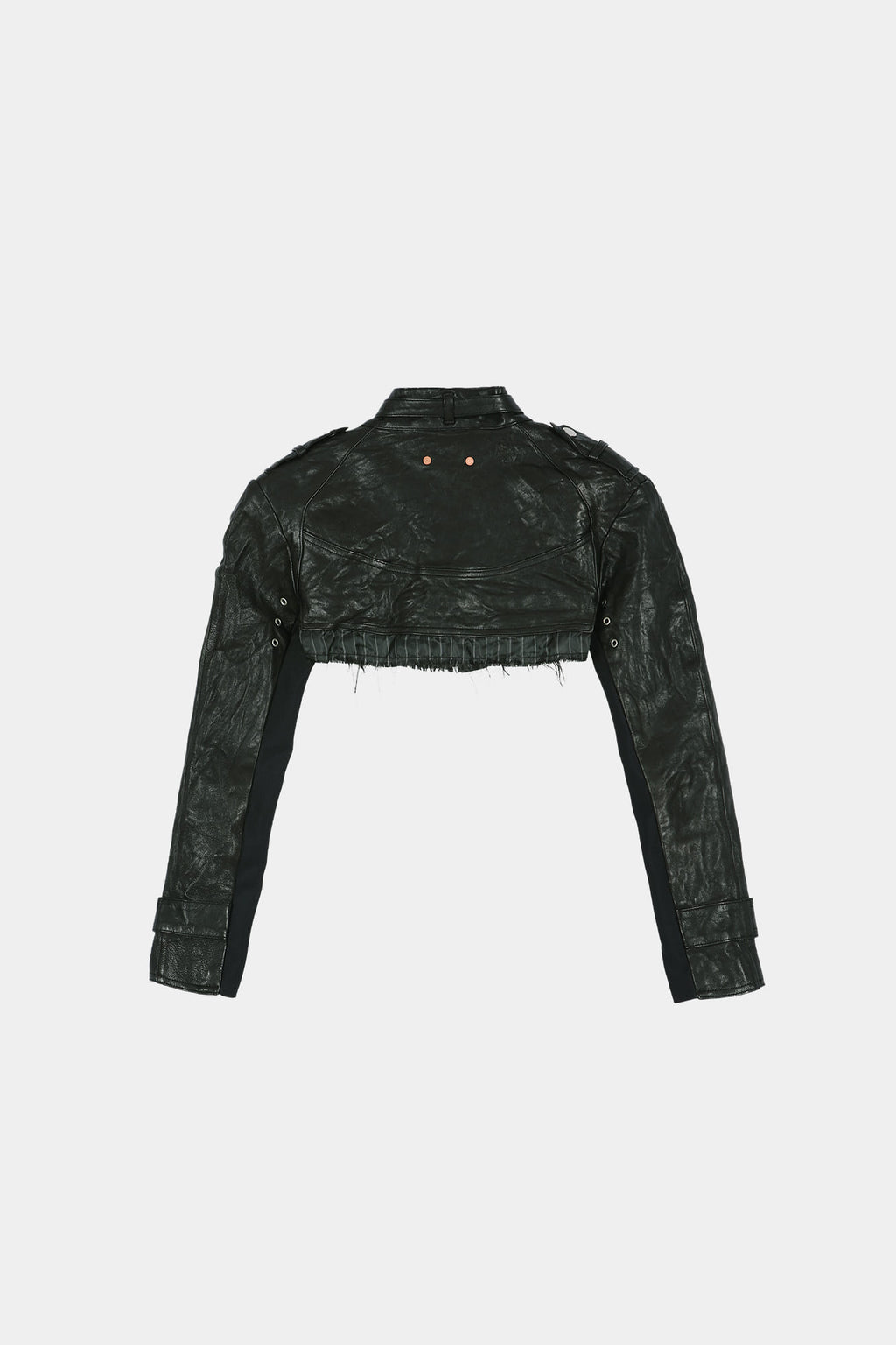 Andersson Bell - Cut-Out Shrunken Racing Leather Jacket (Black) product image 11 | TRAB K-Fashion Australia