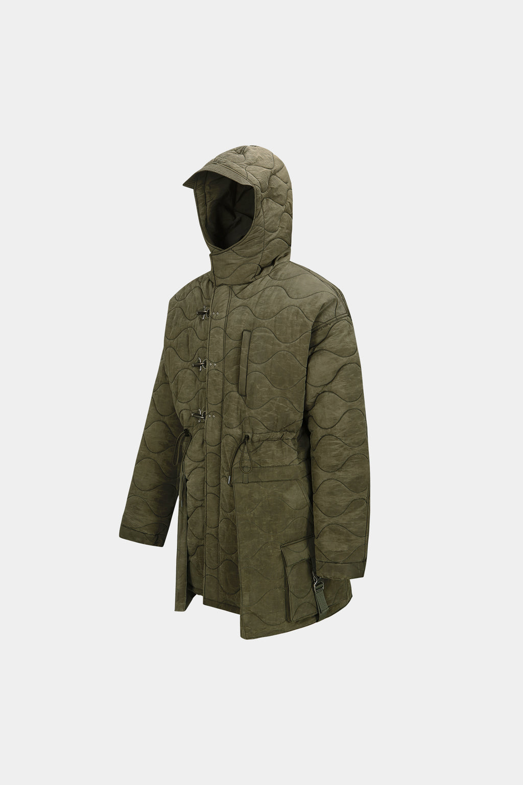 Andersson Bell - Lace-Up Fishtail Parka (Khaki) product image 8 | TRAB K-Fashion Australia