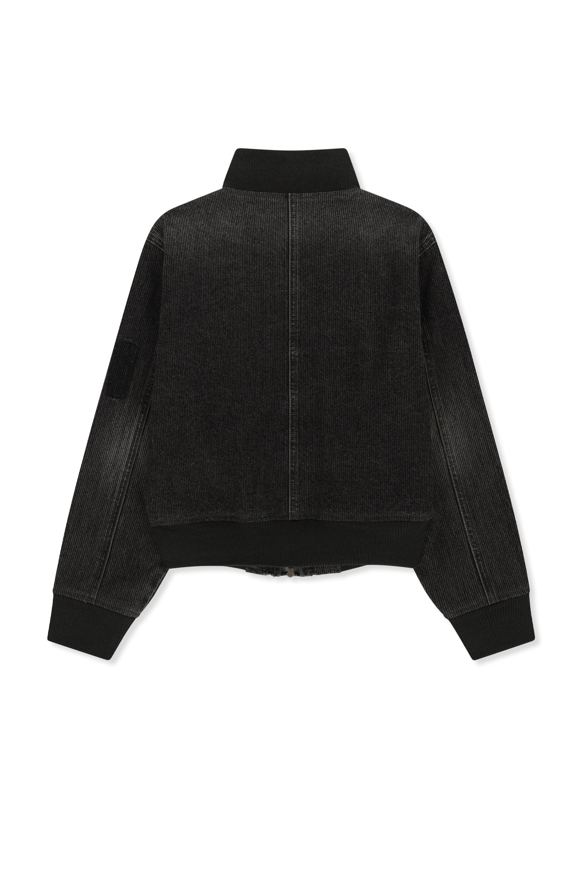 Matin Kim - Washed Rib Denim Blouson Jumper (Dark Grey) product image 2 | TRAB K-Fashion Australia