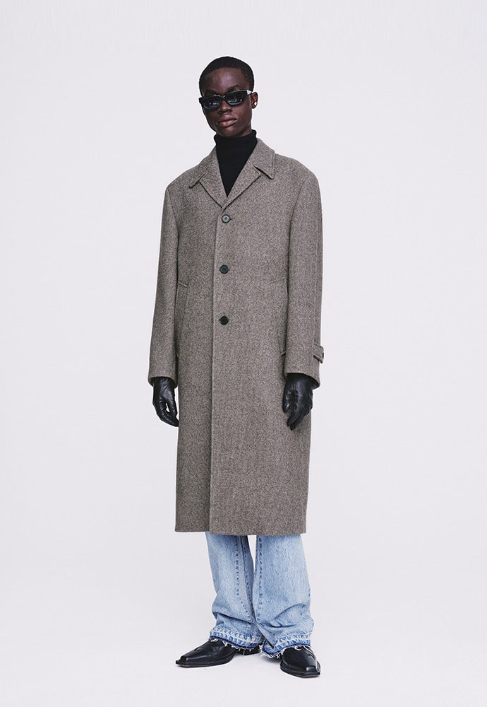 Tonywack - Caviar Wool Bal Collar Tailored Coat (Beige) product image 1 | TRAB K-Fashion Australia
