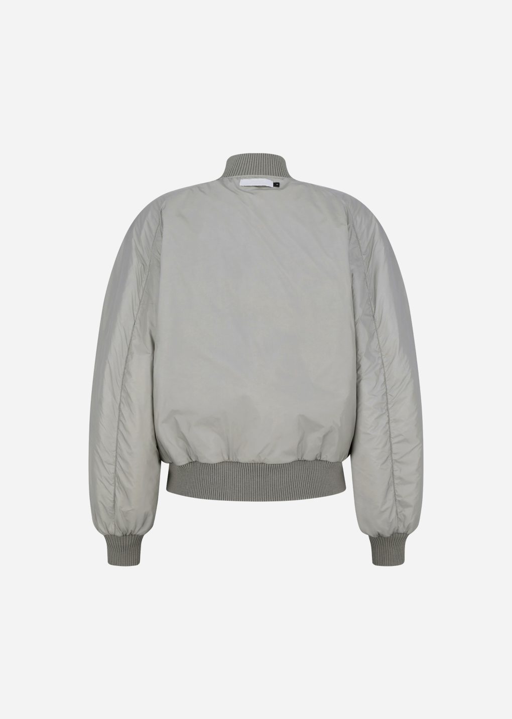 Amomento - Ribbed silky blouson (Khaki) product image 12 | TRAB K-Fashion Australia