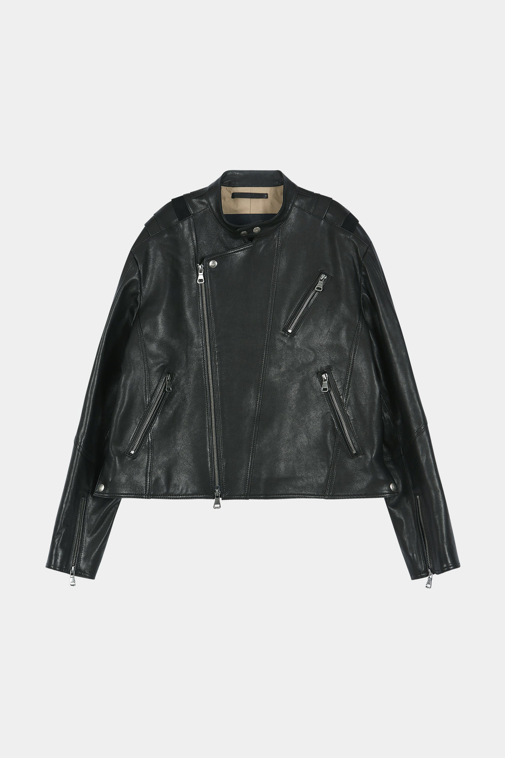 Andersson Bell - Segment Moto Leather Jacket (black) (Black) product image 14 | TRAB K-Fashion Australia
