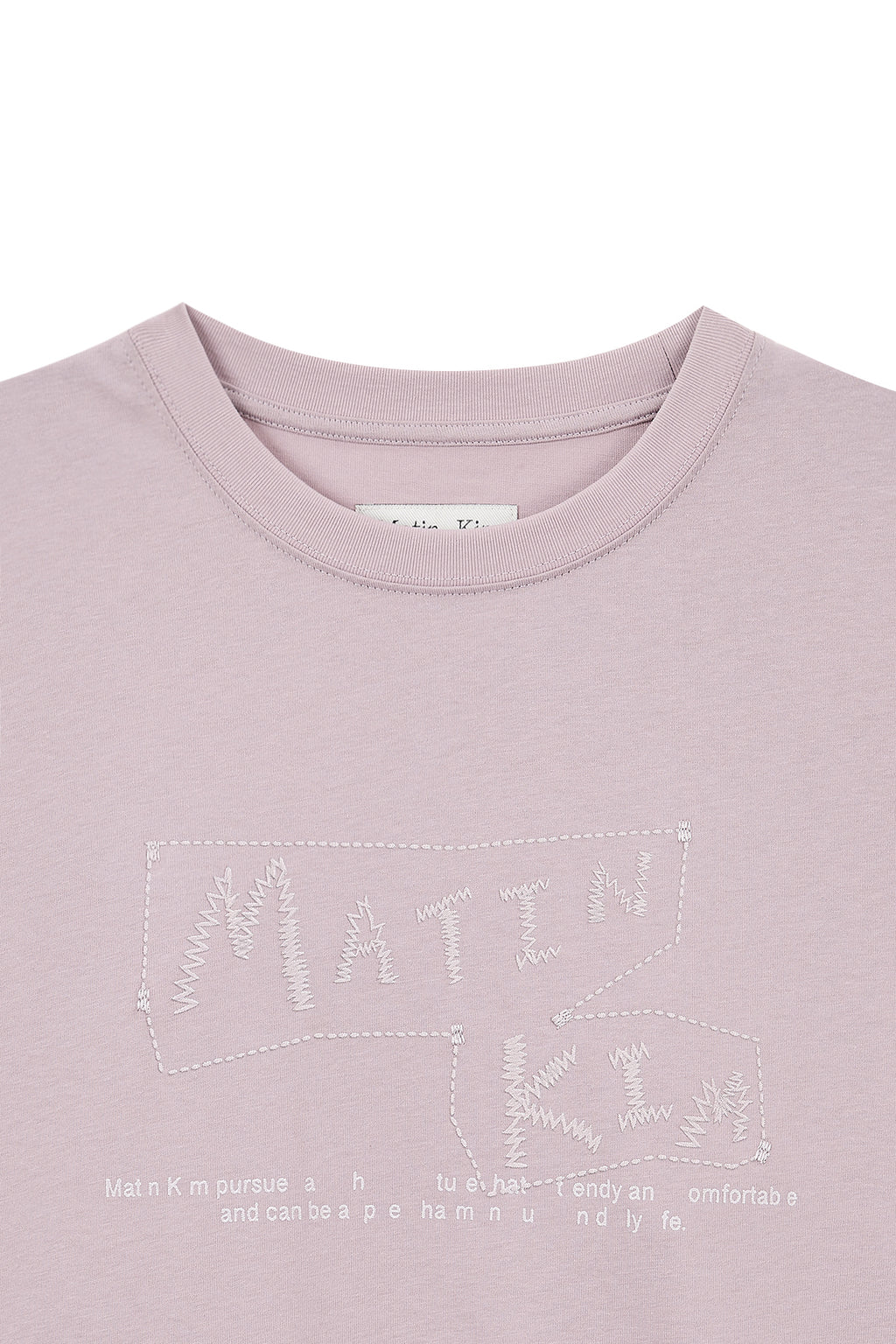 Matin Kim - Doodle Logo Graphic Top (Lilac) product image 3 | TRAB K-Fashion Australia