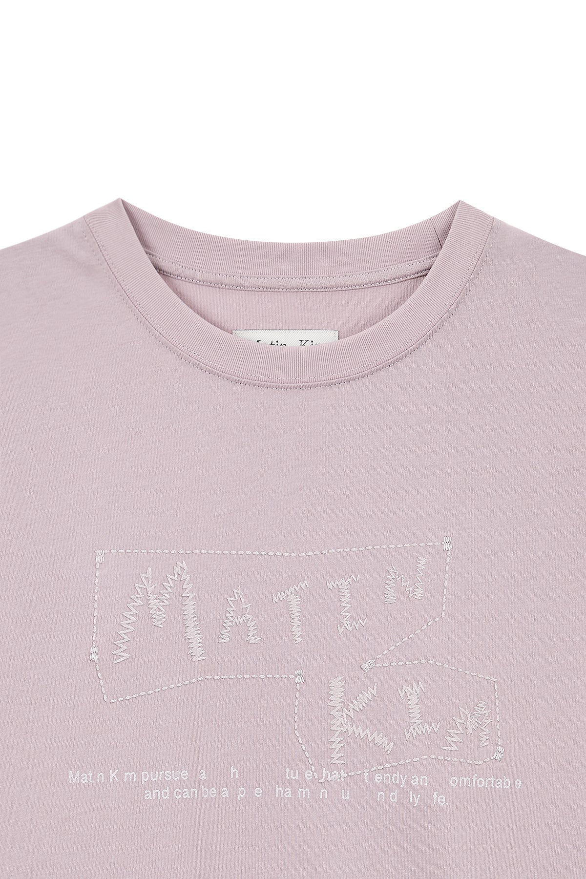 Matin Kim - Doodle Logo Graphic Top (Lilac) product image 3 | TRAB K-Fashion Australia