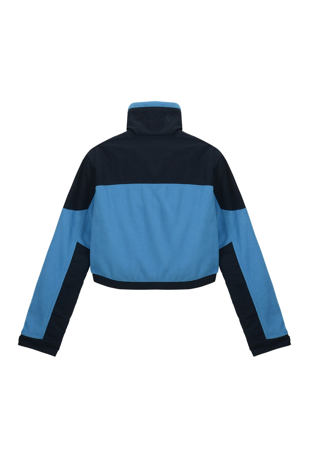 Matin Kim - Fleece Crop Track Jumper (Blue) product image 2 | TRAB K-Fashion Australia