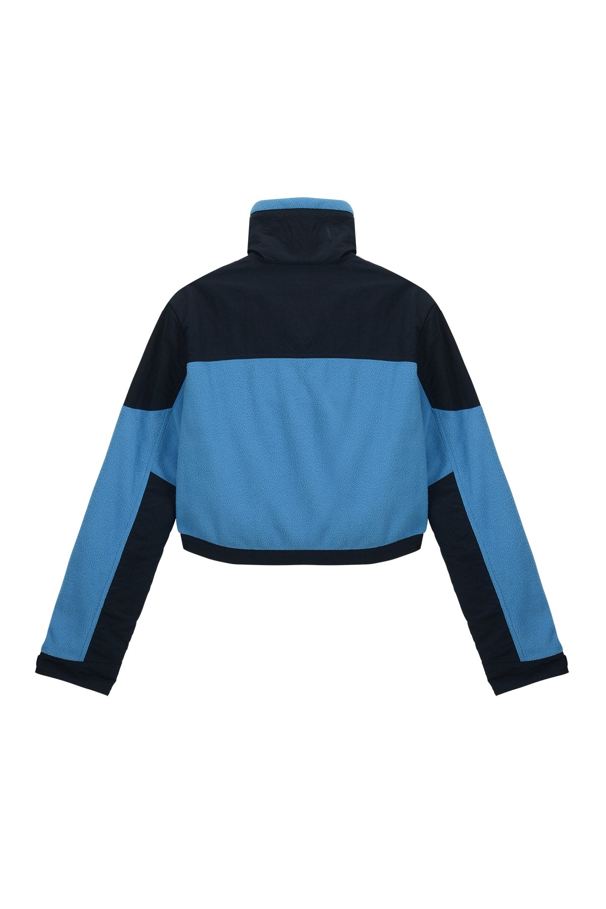 Matin Kim - Fleece Crop Track Jumper (Blue) product image 2 | TRAB K-Fashion Australia