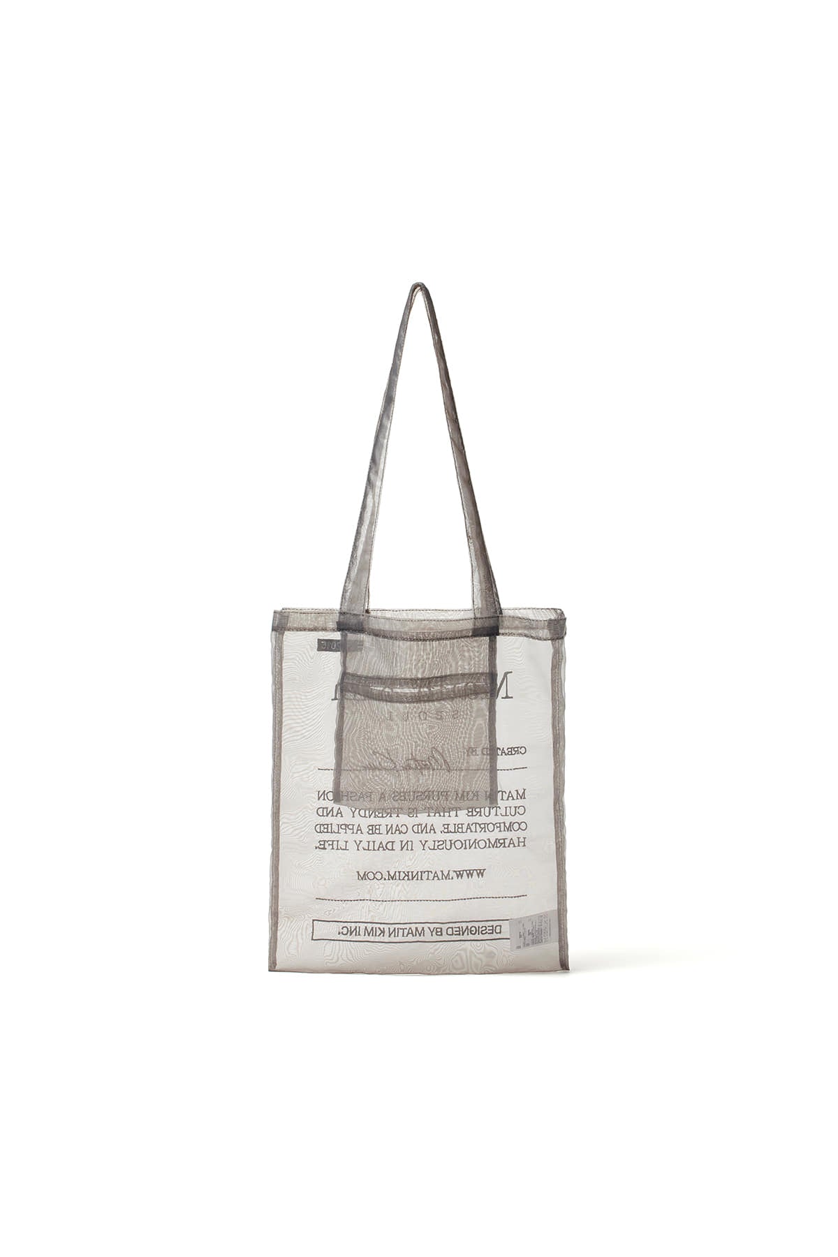 Matin Kim - Organza Ecobag (Grey) product image 4 | TRAB K-Fashion Australia