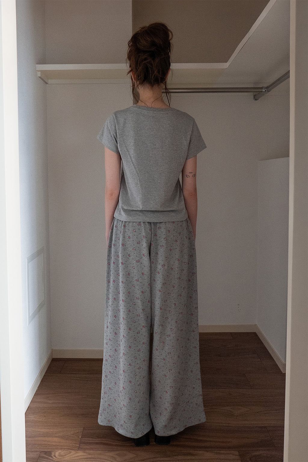 Deinet - Soft Waffle Flower Jersey Pants (Melange Grey) product image 3 | TRAB K-Fashion Australia