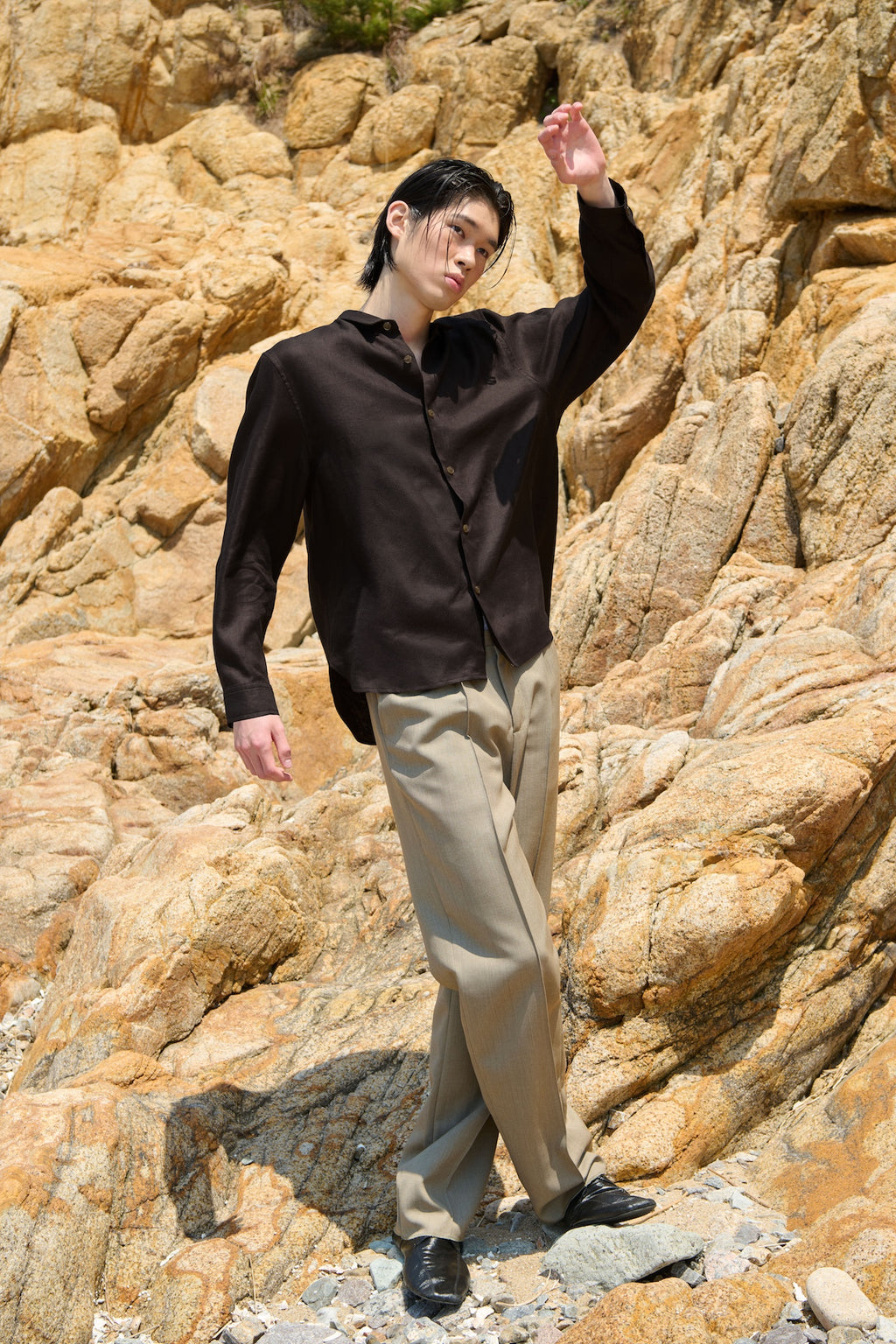 STU - Linen Shirt (Brown) product image 10 | TRAB K-Fashion Australia