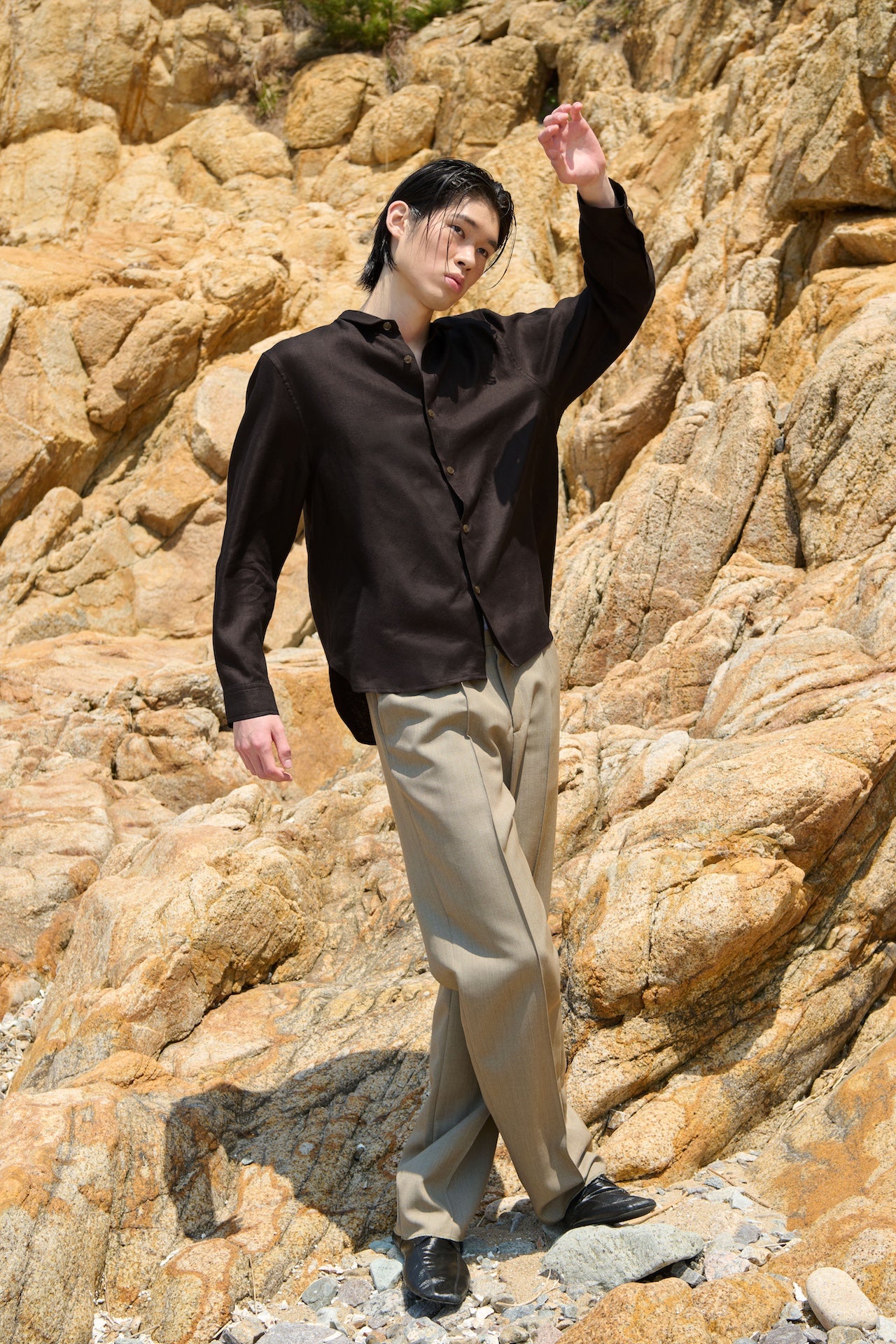 STU - Linen Shirt (Brown) product image 10 | TRAB K-Fashion Australia