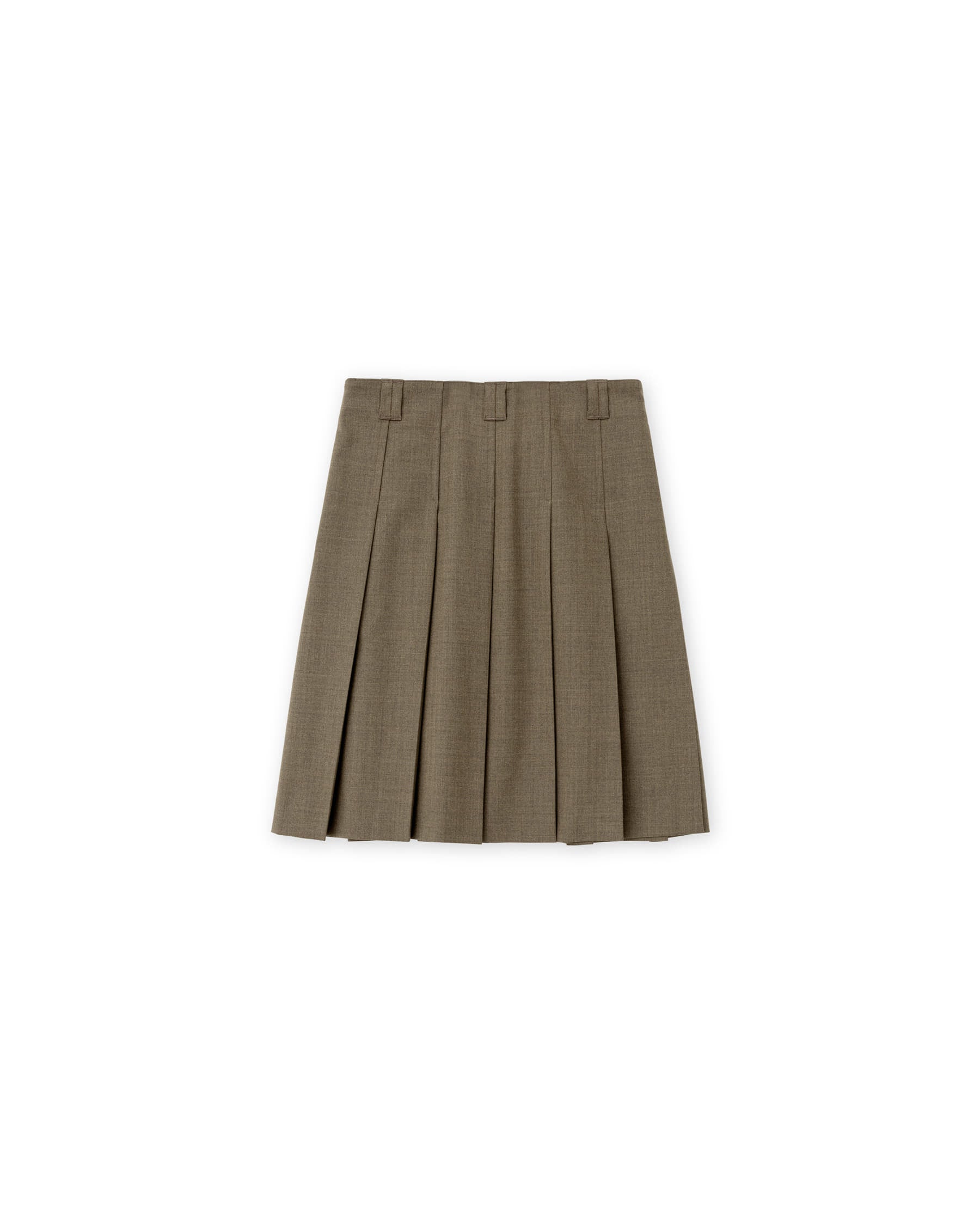 Brownyard - Pleats Midi Skirt (Brown) product image 4 | TRAB K-Fashion Australia