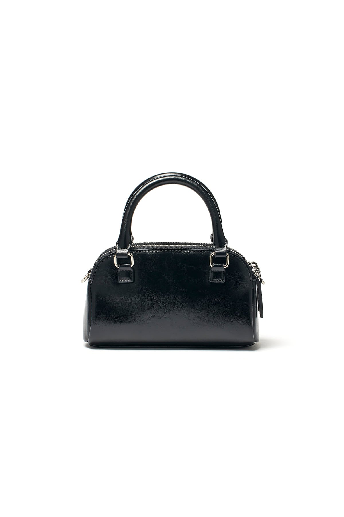 Matin Kim - Double Zipper Mini Cross Bag (Black) product image 5 | TRAB K-Fashion Australia