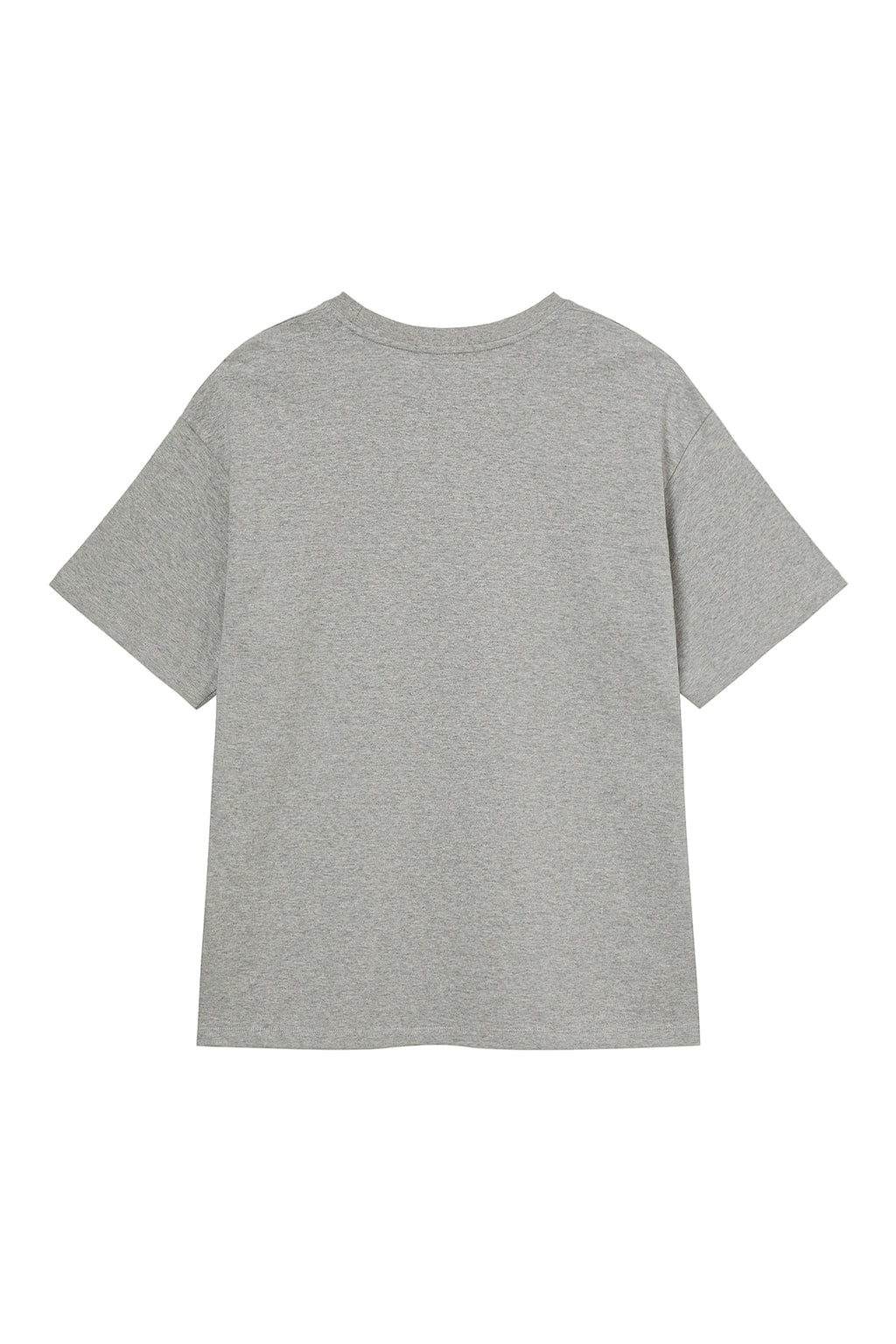 Deinet - Lettering Graphic Oversized T-Shirt (Melange Grey) product image 11 | TRAB K-Fashion Australia