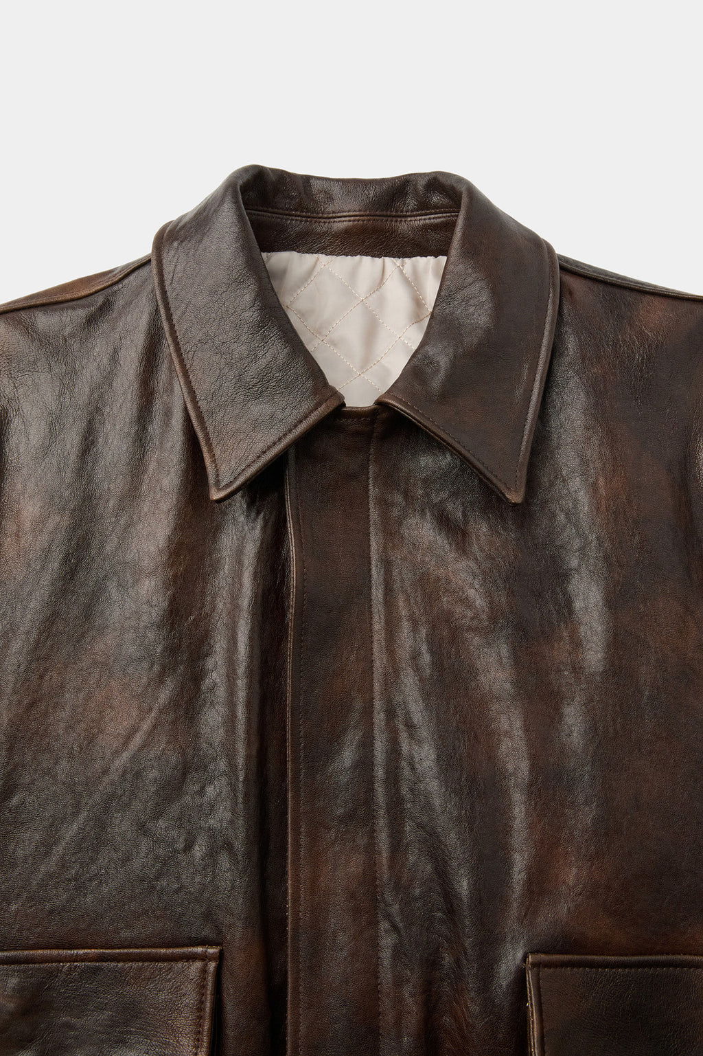Coor - Vegetable Leather A-2 Jacket (Brown) product image 5 | TRAB K-Fashion Australia