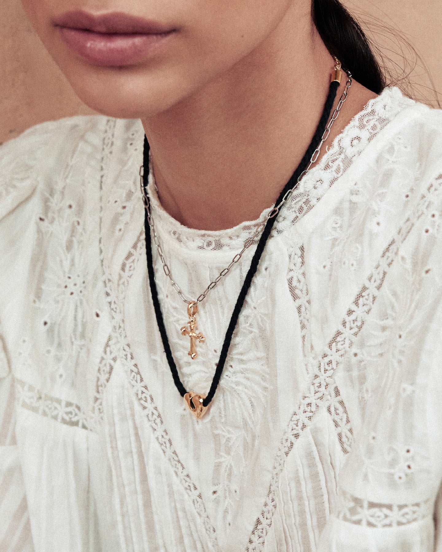 Numbering - Heart Rope Necklace #5816 product image 3 | TRAB K-Fashion Australia