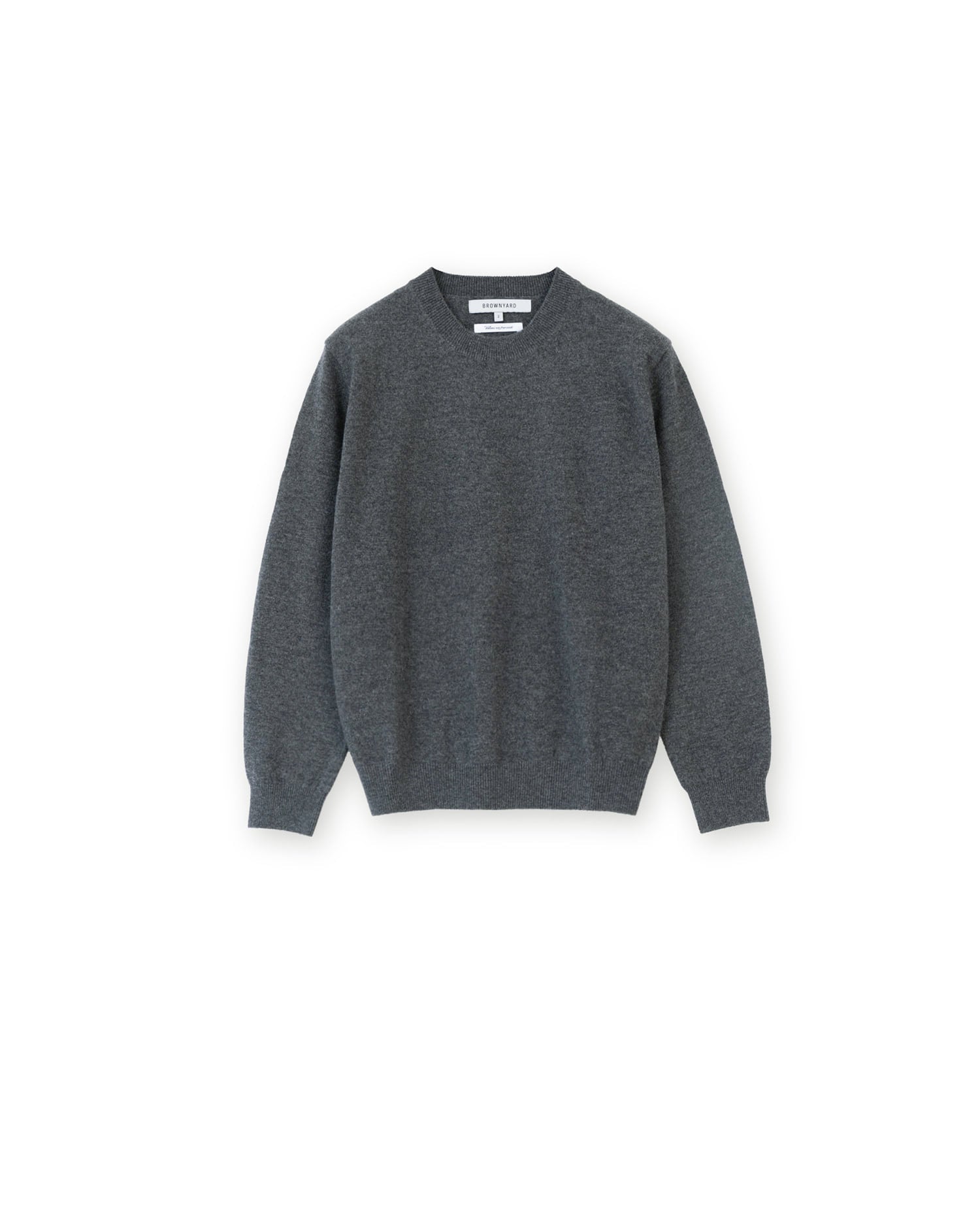 Brownyard - Extra Super Fine Crewneck Knit (Charcoal) product image 3 | TRAB K-Fashion Australia