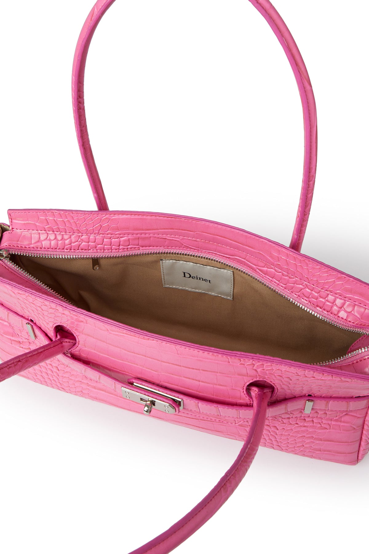 Deinet - Crocodile Pattern Two-Way Bag (Pink) product image 10 | TRAB K-Fashion Australia