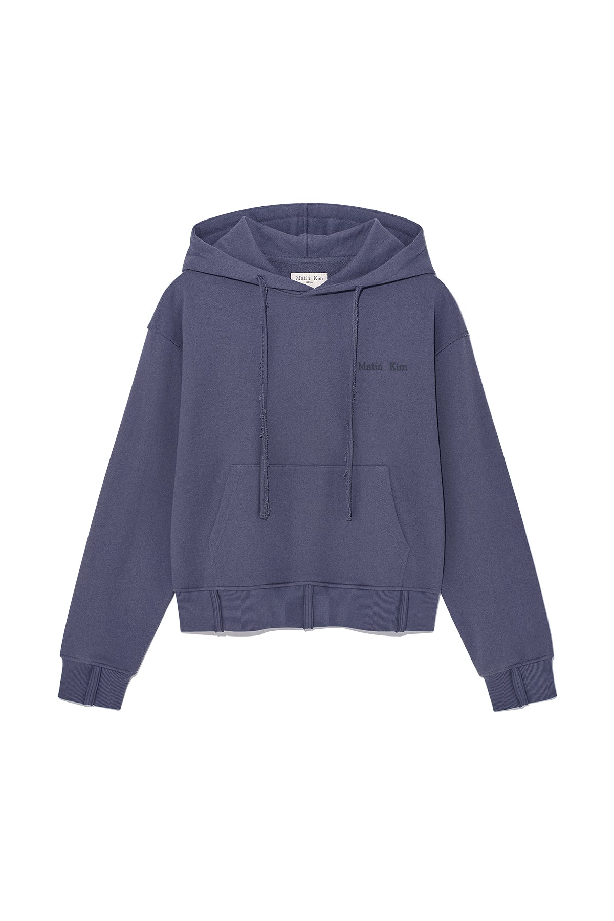 Matin Kim - Rib Cut Detail Logo Hoody (Beige) product image 13 | TRAB K-Fashion Australia