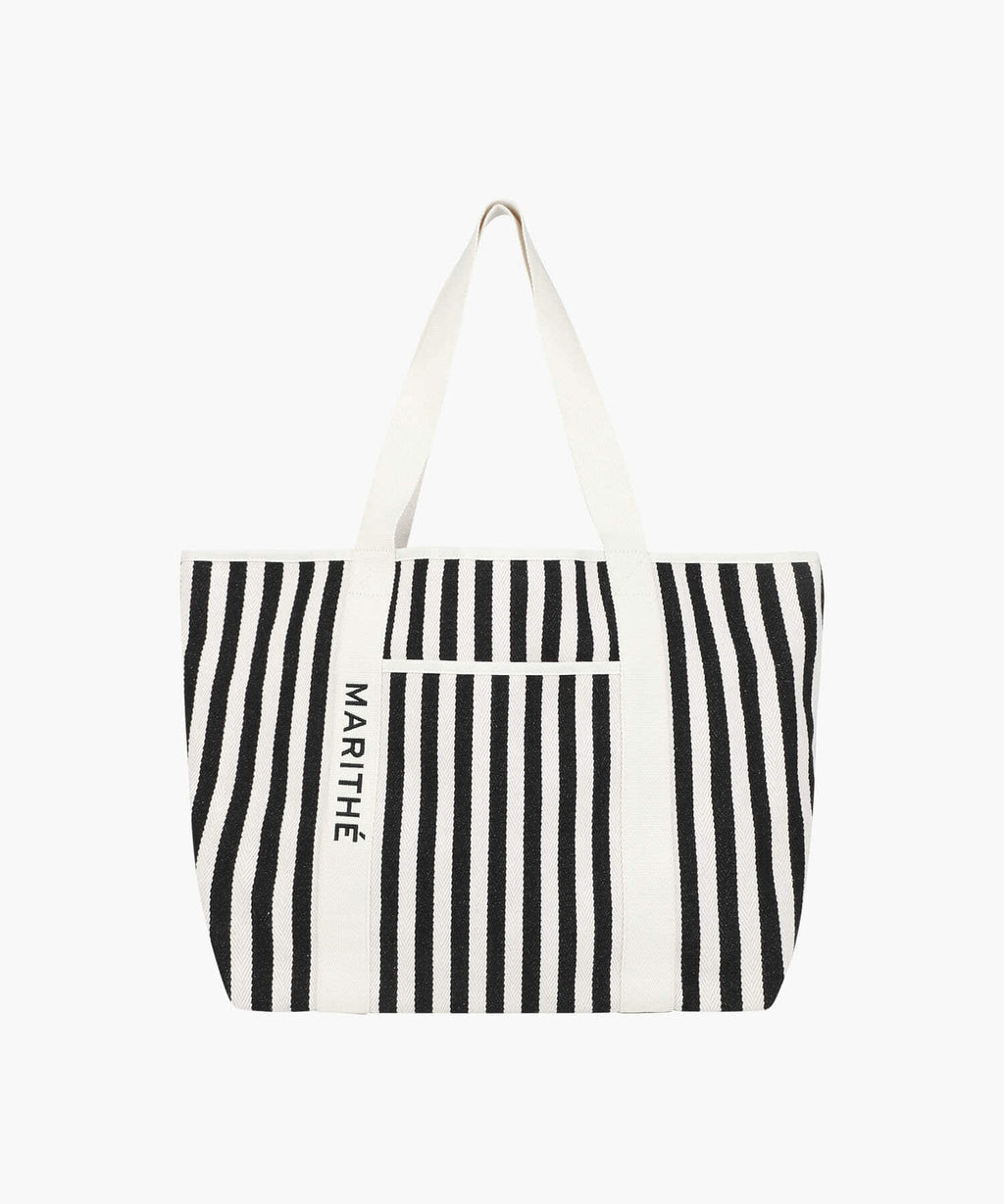 Marithe & Francois Girbaud - Regular Logo Big Cotton Bag (Stripe) product image 1 | TRAB K-Fashion Australia