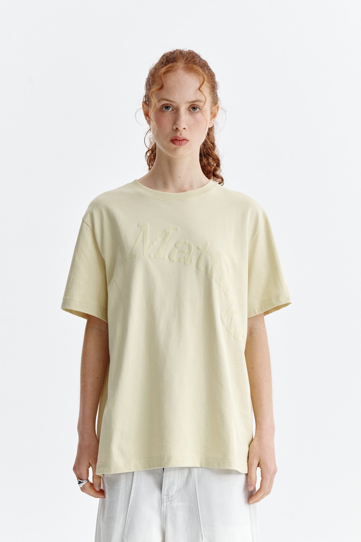 Matin Kim - Matin Wave Printing Logo Top (Yellow) product image 10 | TRAB K-Fashion Australia