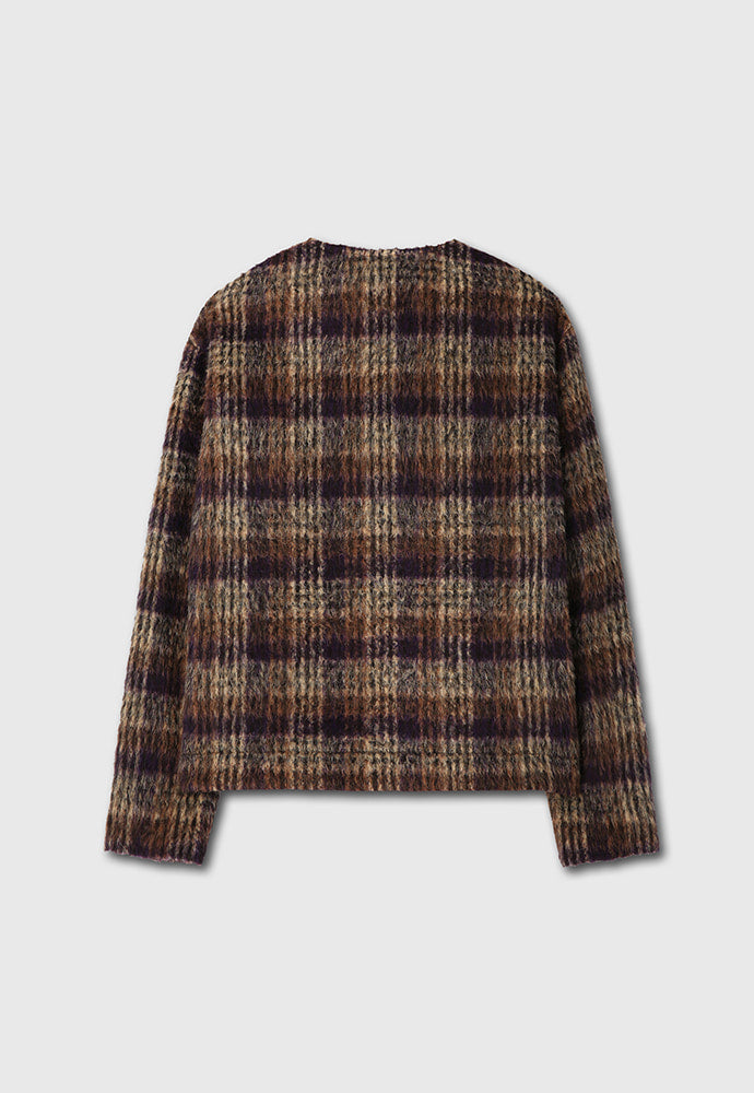 Tonywack - Japanese Fabric Mohair Button Blouson (Camel / Purple) product image 9 | TRAB K-Fashion Australia