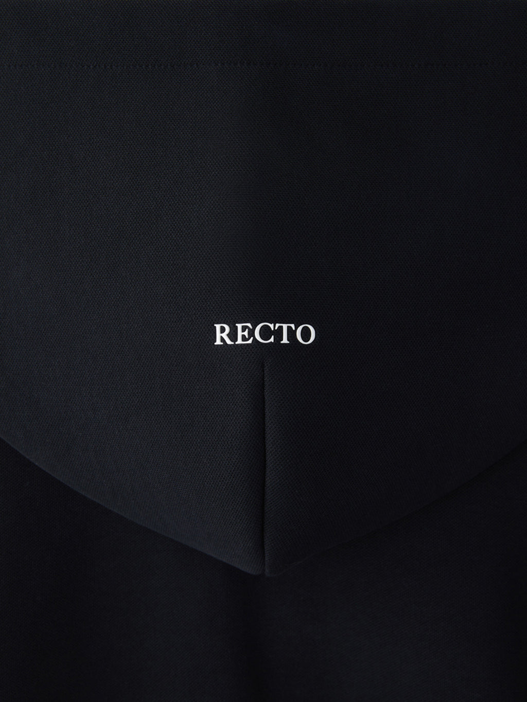 Recto - Logo Detail Hoodie Zip-Up (Black) product image 4 | TRAB K-Fashion Australia