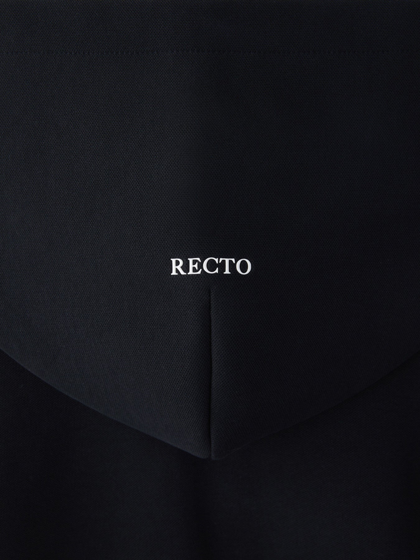Recto - Logo Detail Hoodie Zip-Up (Black) product image 4 | TRAB K-Fashion Australia