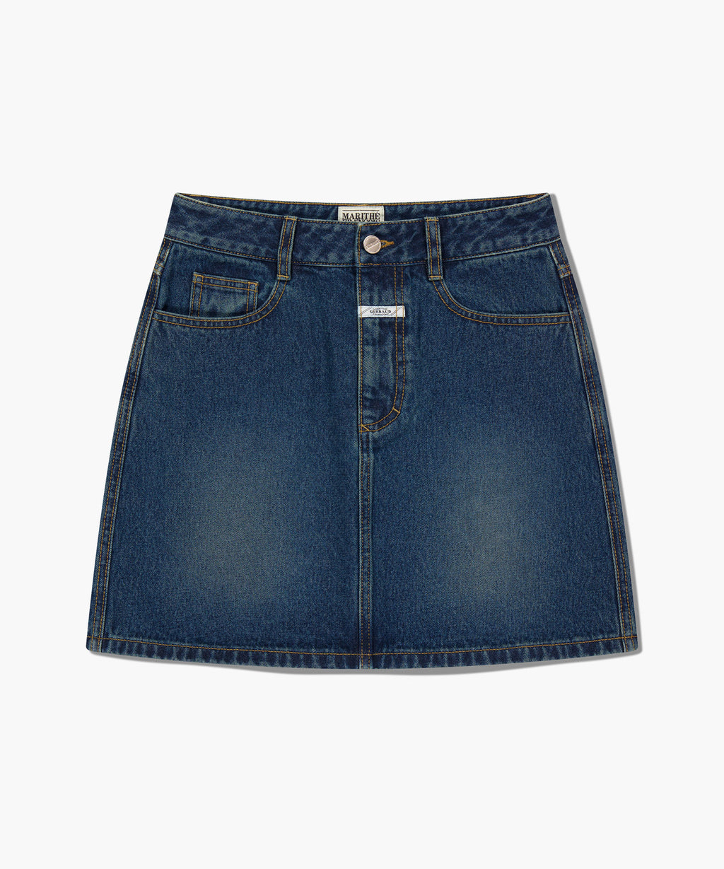 Marithe & Francois Girbaud - Denim Mini Skirt (Dark Blue) product image 6 | TRAB K-Fashion Australia