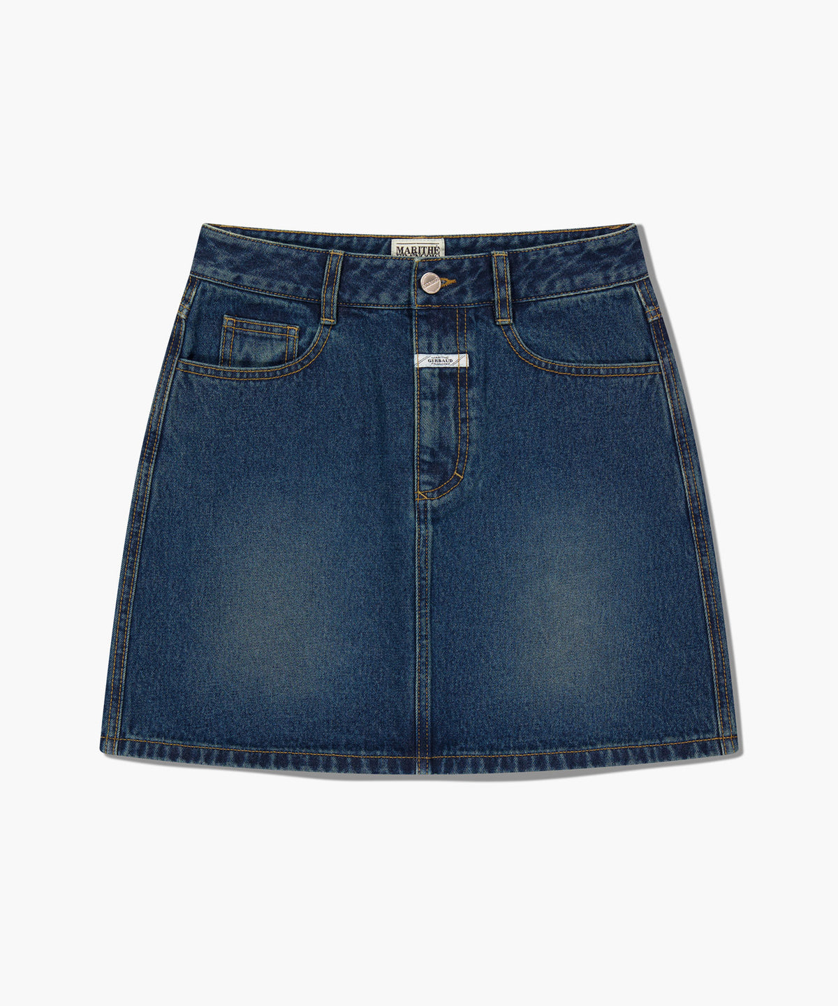 Marithe & Francois Girbaud - Denim Mini Skirt (Dark Blue) product image 6 | TRAB K-Fashion Australia
