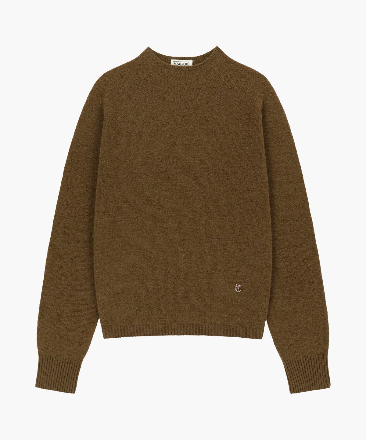 Marithe & Francois Girbaud - Premium Merino Wool Half Neck Knit (Brown) product image 5 | TRAB K-Fashion Australia