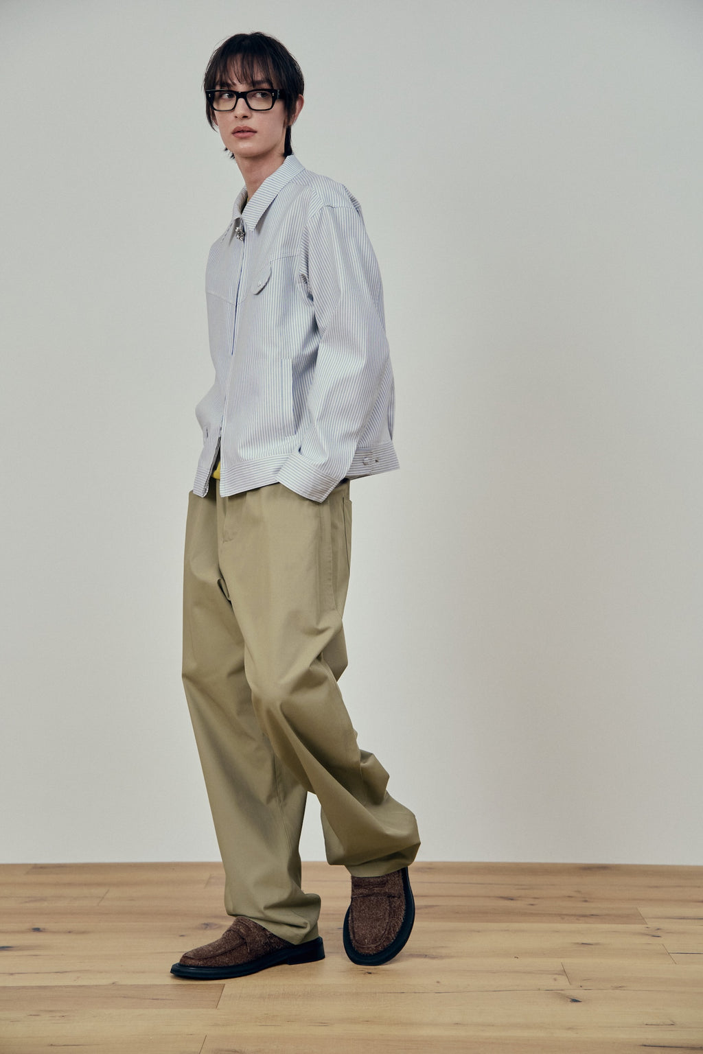 Stu - Embroidery Stripe Jacket Sky (Blue) product image 14 | TRAB K-Fashion Australia