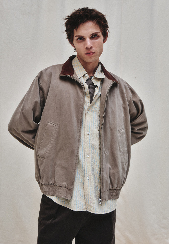Art if acts - Washed Leather Collar Jacket (Beige) product image 5 | TRAB K-Fashion Australia