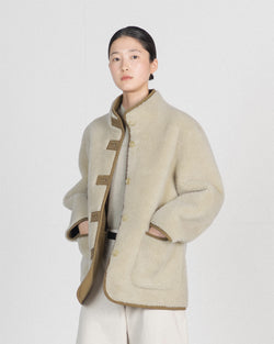 Brownyard - Reversible Shearling Jacket (Beige) product image 1 | TRAB K-Fashion Australia