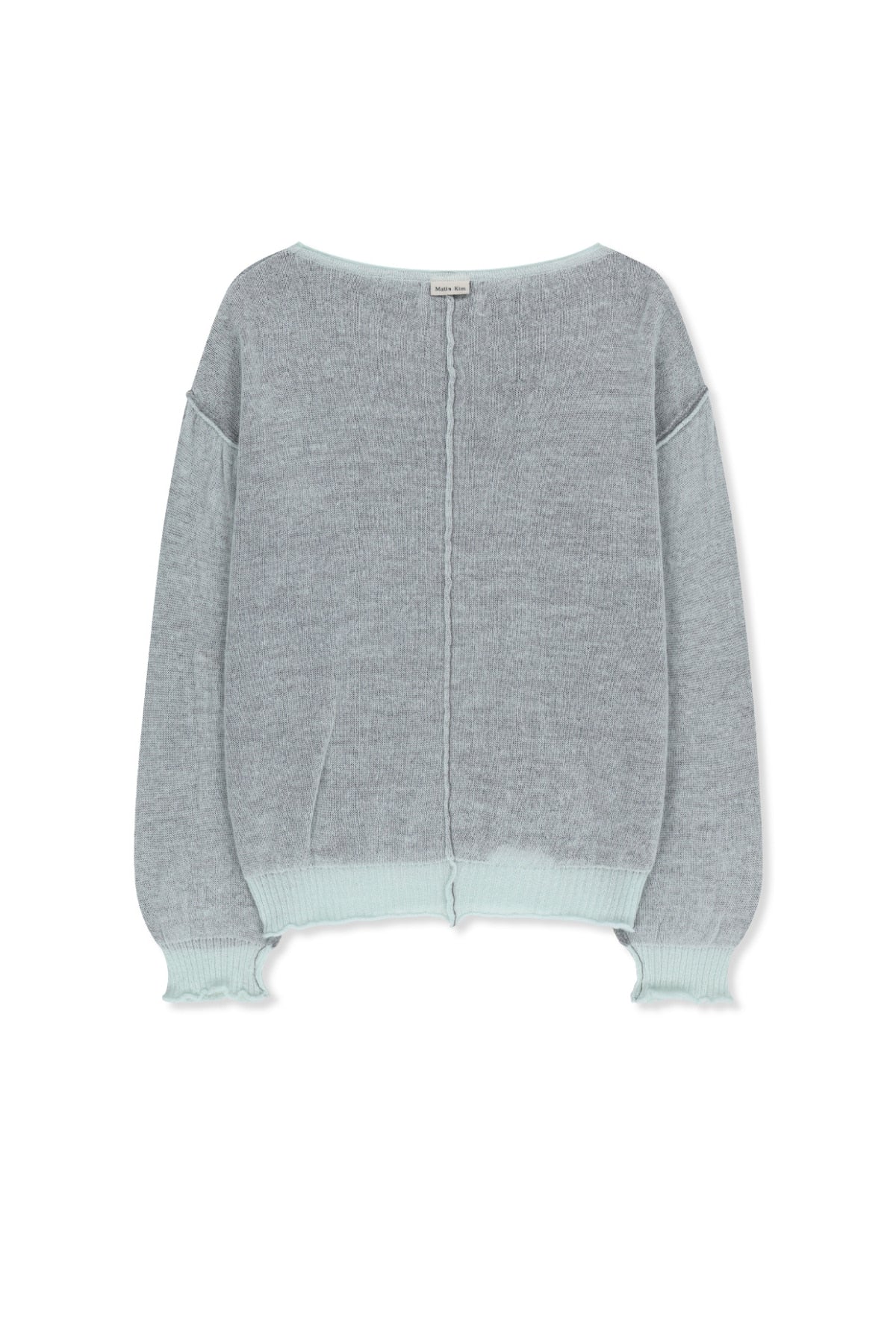 Matin Kim - Matin Dual Tone Knit Pullover (Mint) product image 2 | TRAB K-Fashion Australia