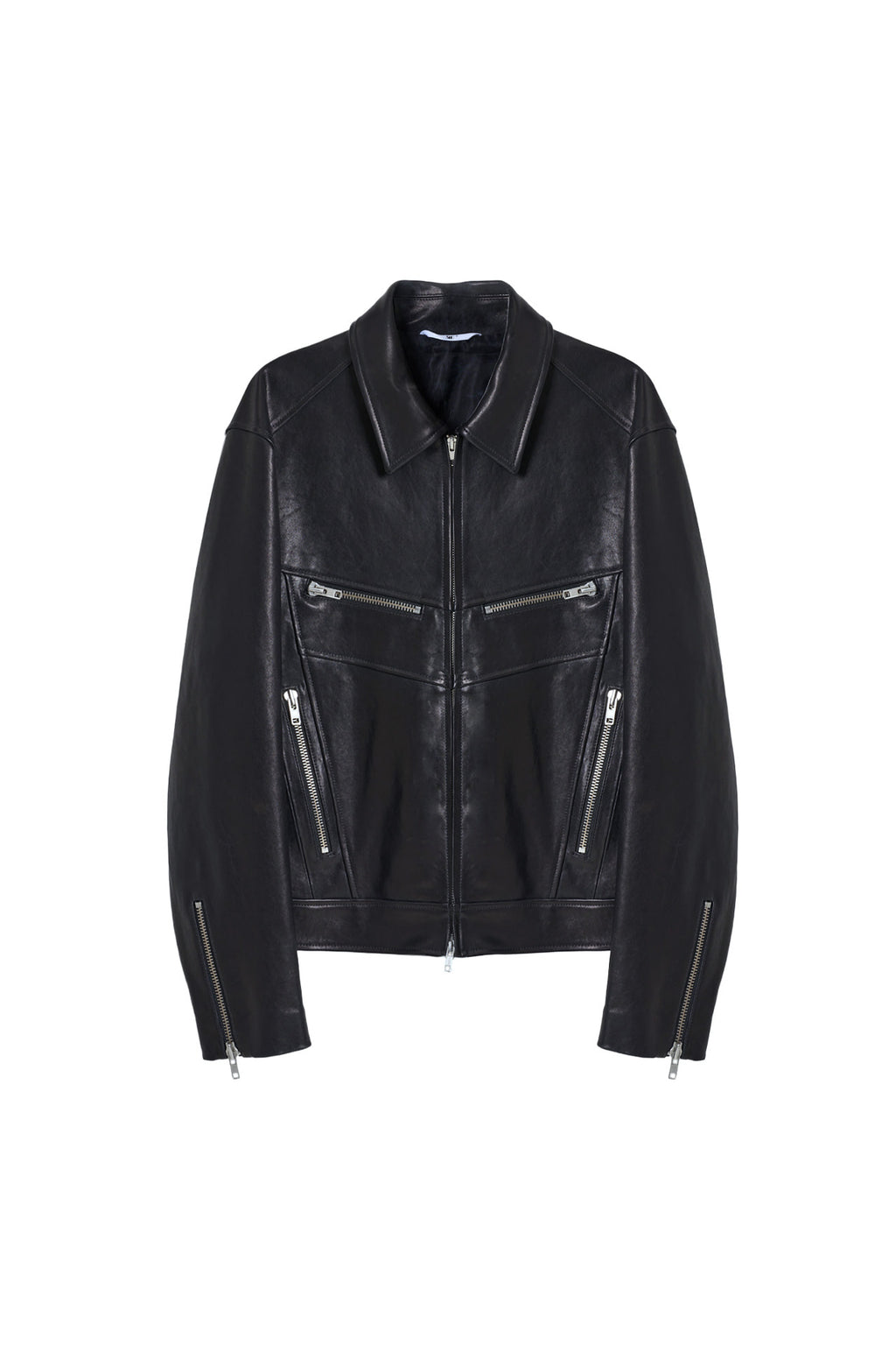 STU - Lambskin Zipper Leather Jacket (Black) product image 18 | TRAB K-Fashion Australia