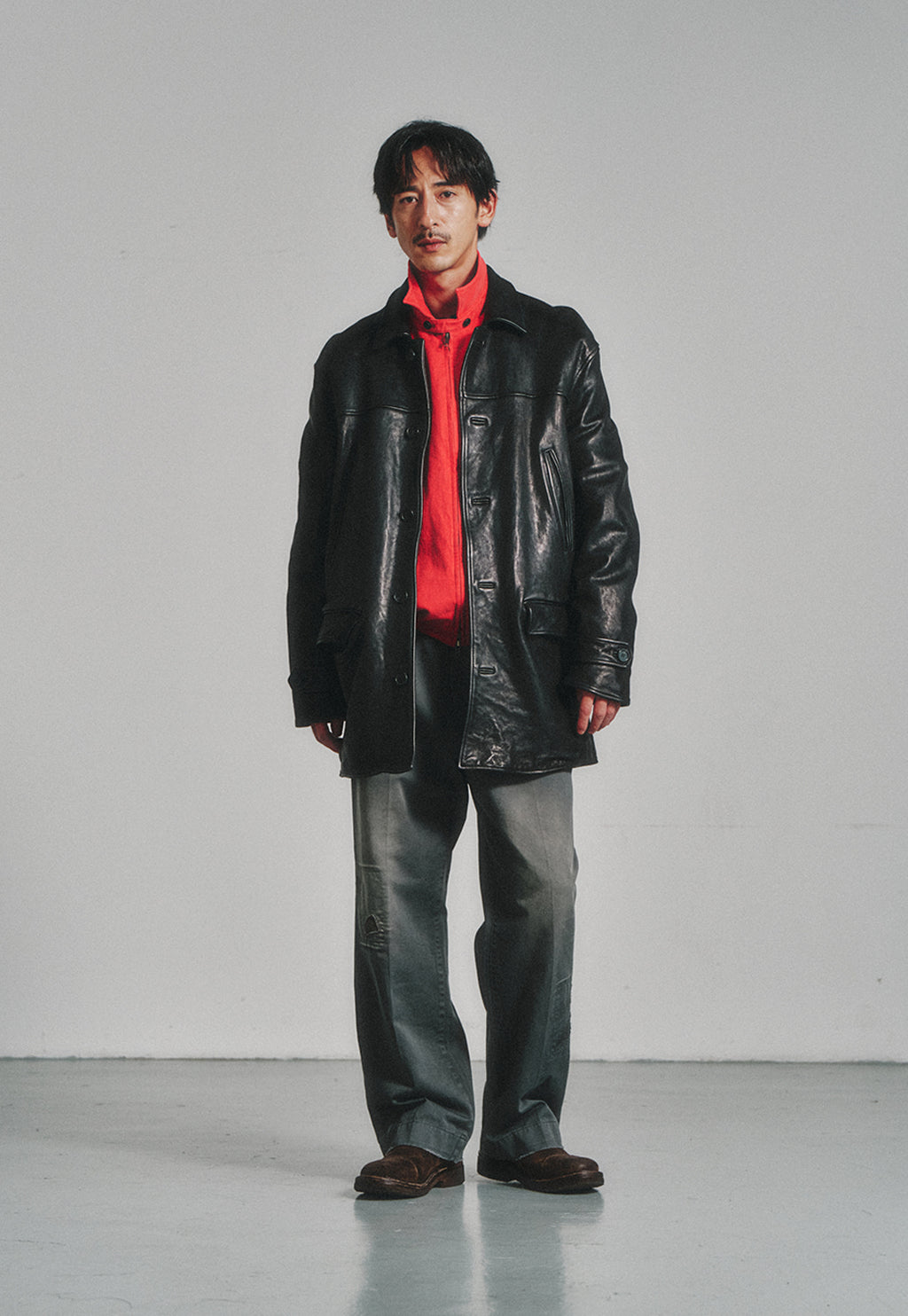 Art if acts - Washed Lambskin Vegetable Car Coat (Black) product image 5 | TRAB K-Fashion Australia