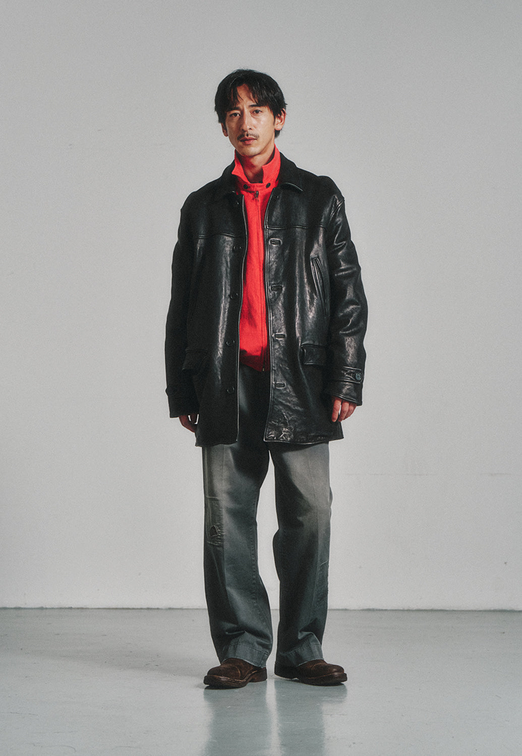 Art if acts - Washed Lambskin Vegetable Car Coat (Black) product image 5 | TRAB K-Fashion Australia