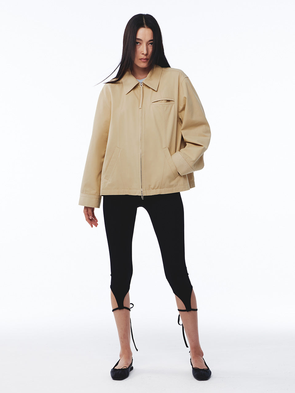 Kijun - Orbit Patch Jacket (Beige) product image 6 | TRAB K-Fashion Australia