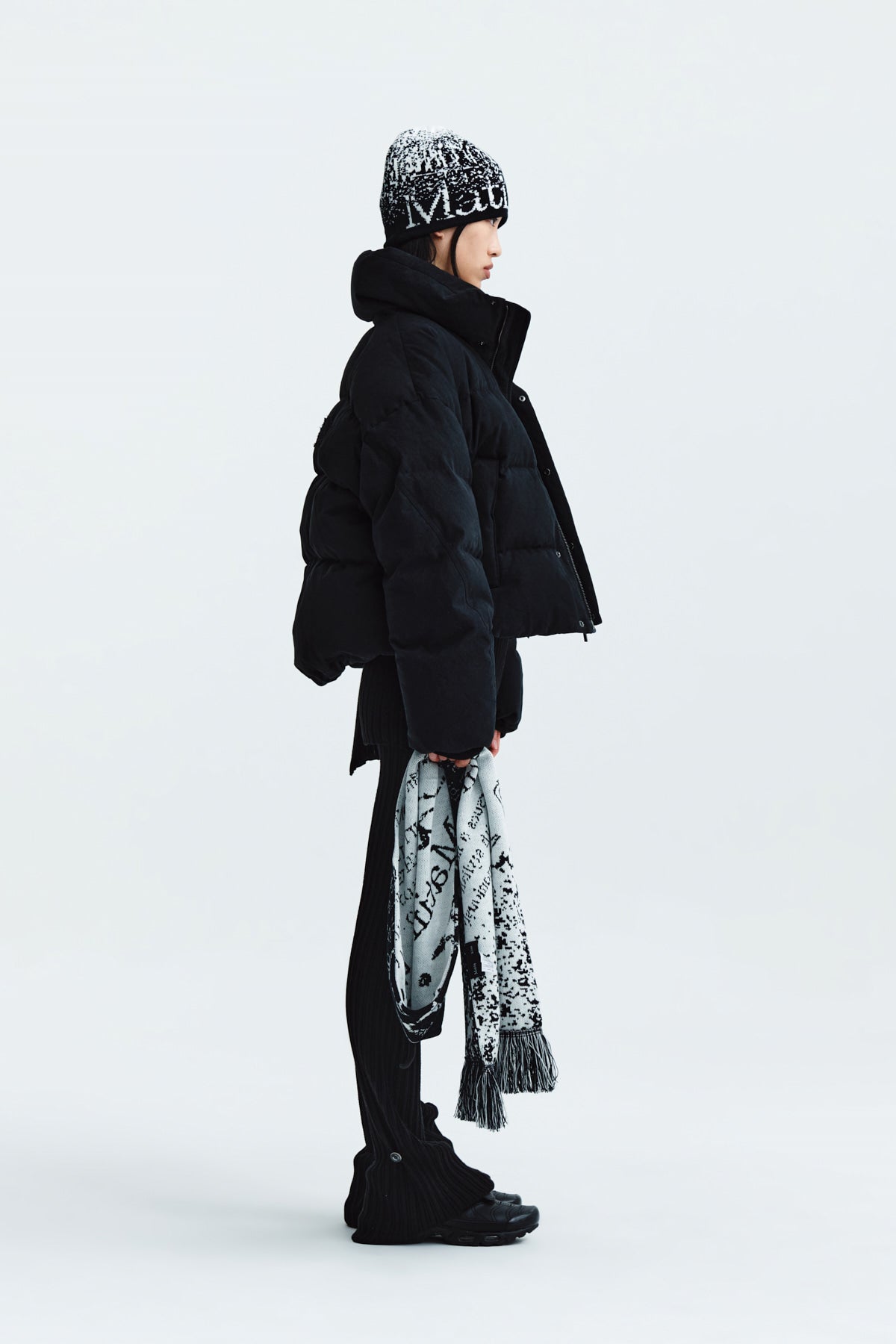 Matin Kim - Cotton Washed Puffer Duck Down Jumper (Black) product image 7 | TRAB K-Fashion Australia