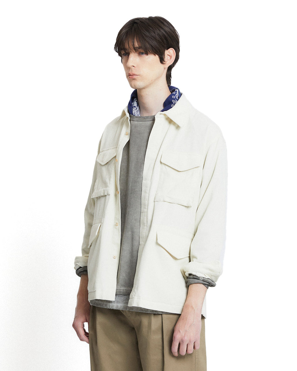 Eastlogue - M-65 Shirts (Ecru Corduroy) product image 3 | TRAB K-Fashion Australia