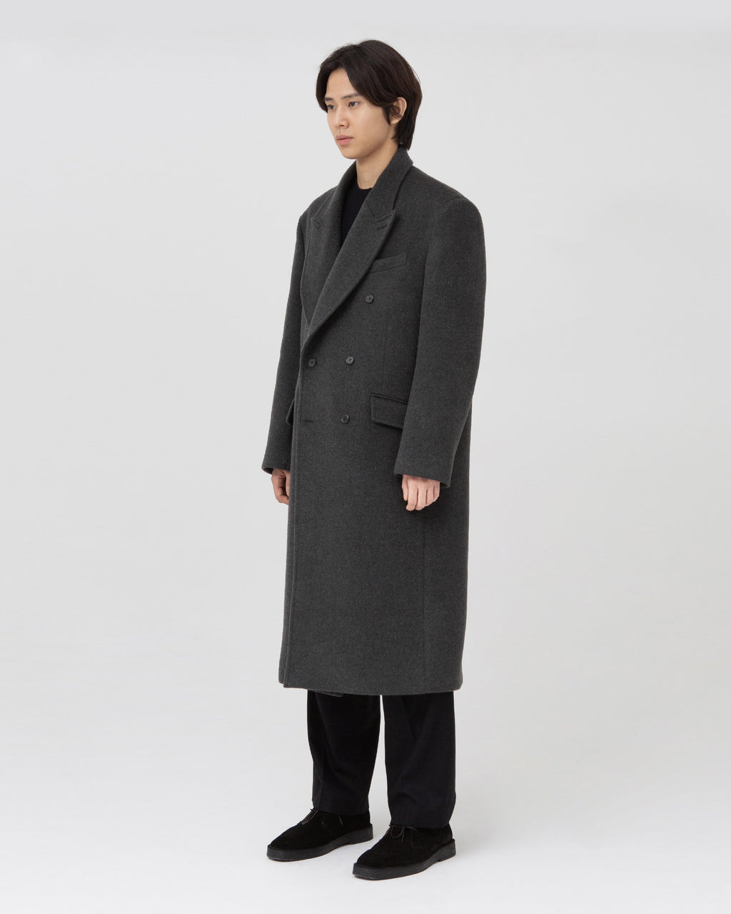 Brownyard - Double Breasted Coat (Charcoal) product image 3 | TRAB K-Fashion Australia