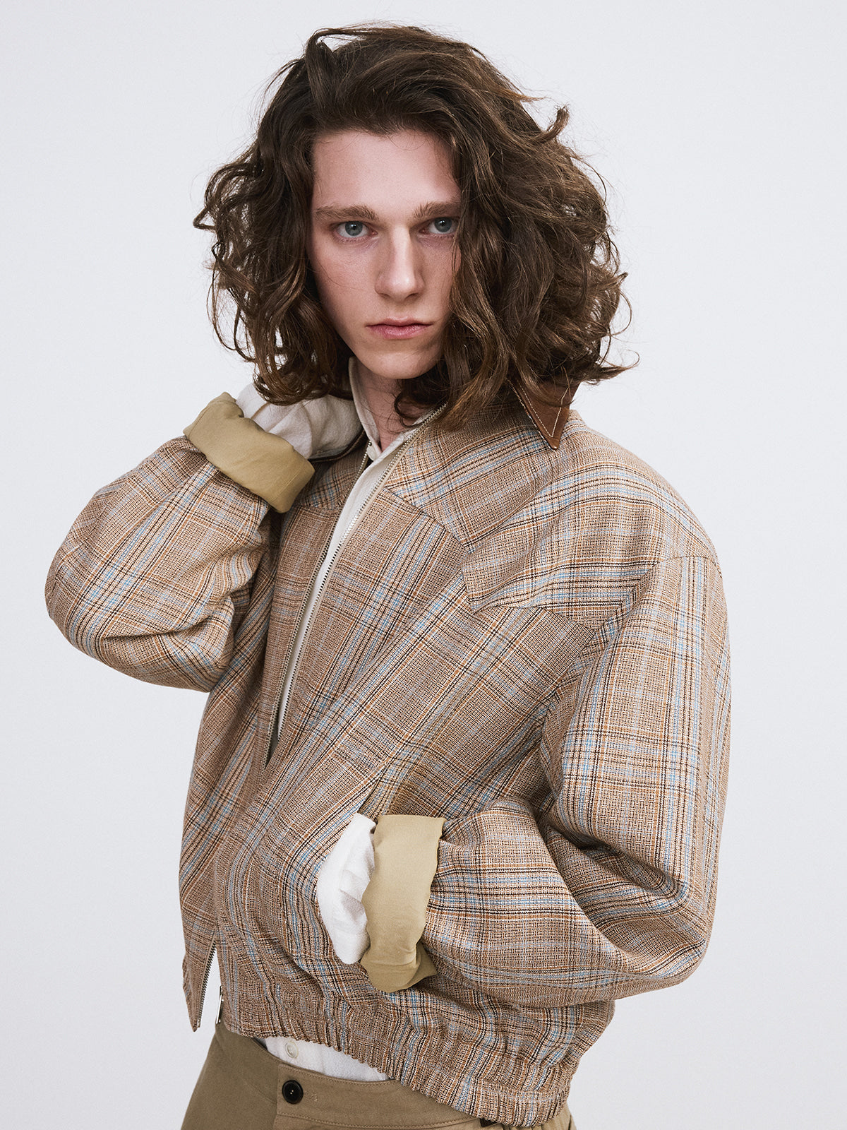Recto - Vintage Check Jumper (Camel) product image 3 | TRAB K-Fashion Australia