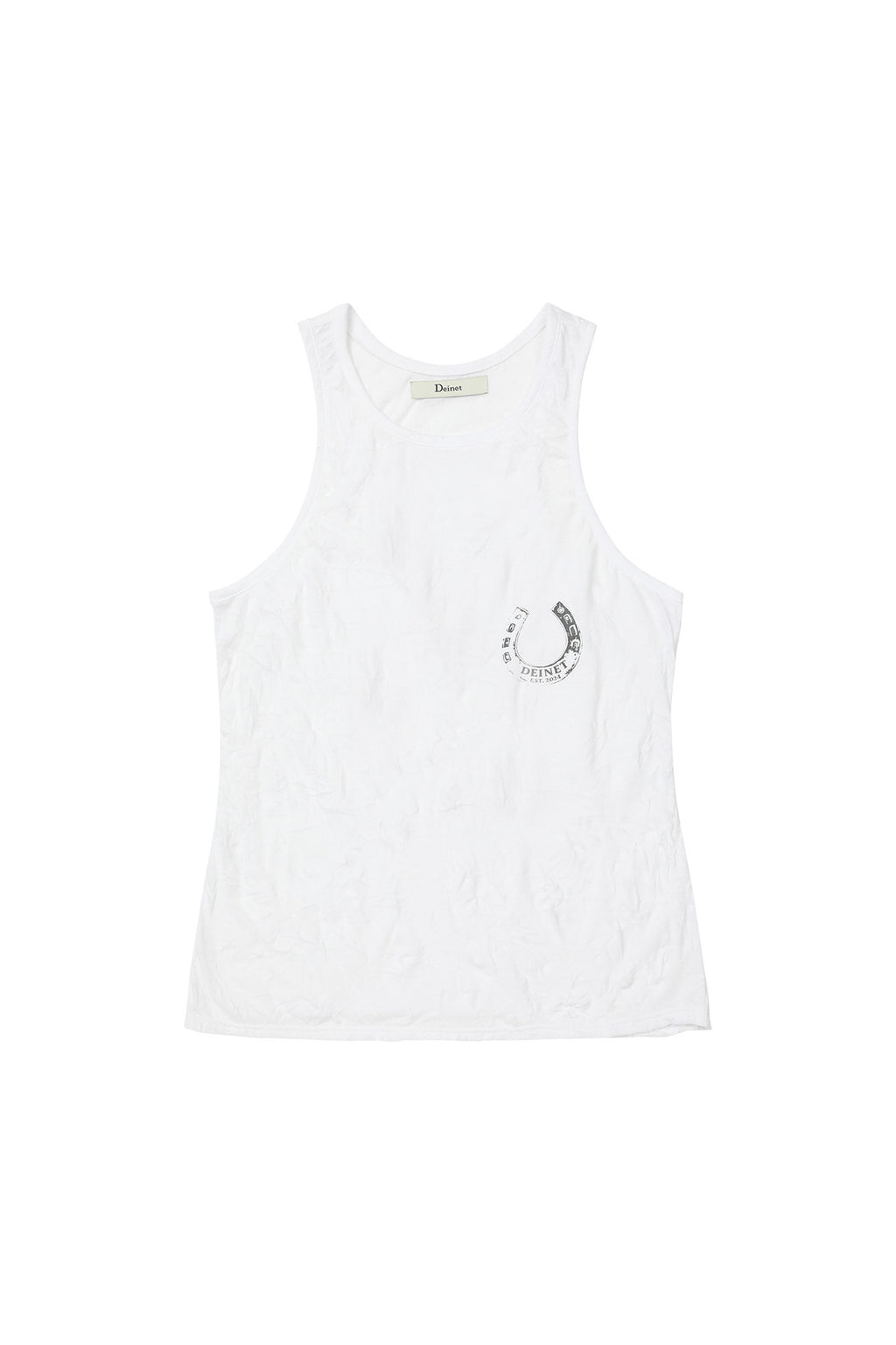 Deinet - Horseshoe Print Sleeveless (White) product image 1 | TRAB K-Fashion Australia