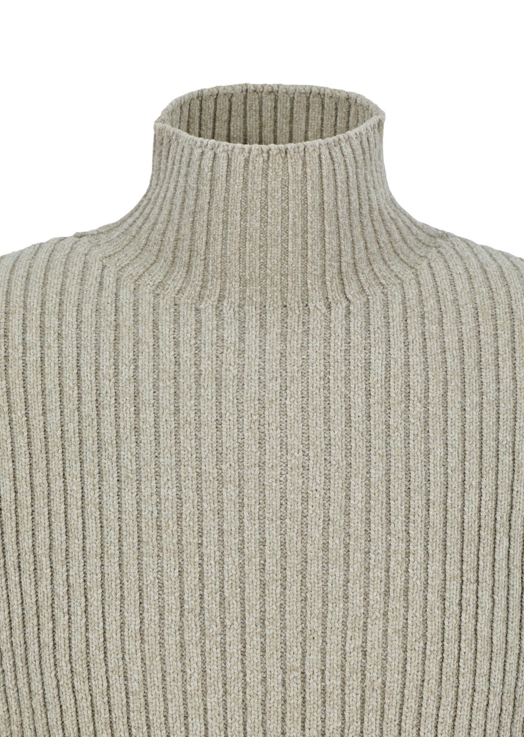 Amomento - Ribbed velvet knit top (Beige) product image 9 | TRAB K-Fashion Australia