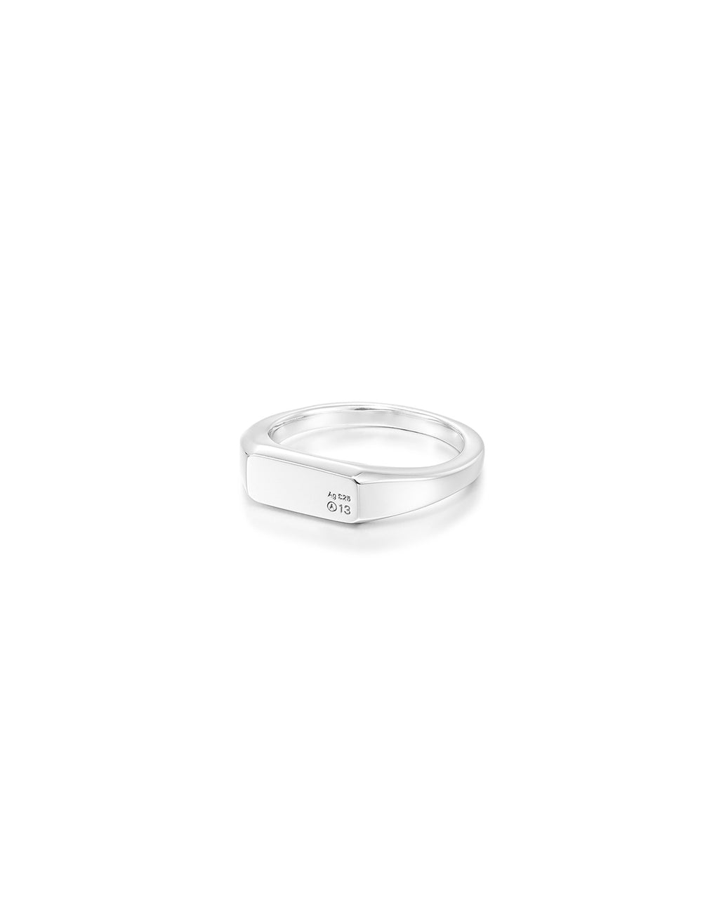 Numbering - A13 Slim Signet Ring #7401 product image 7 | TRAB K-Fashion Australia