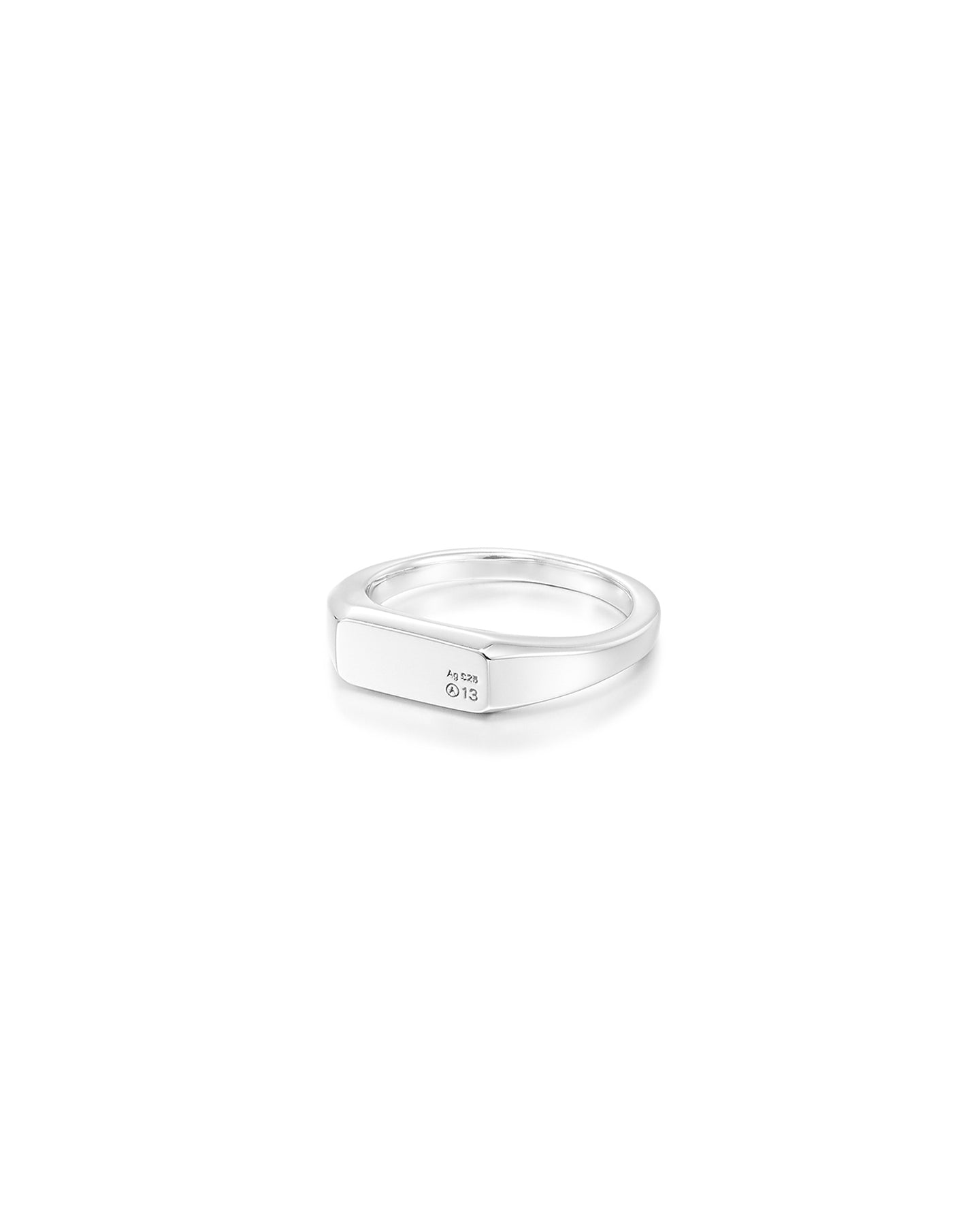 Numbering - A13 Slim Signet Ring #7401 product image 7 | TRAB K-Fashion Australia