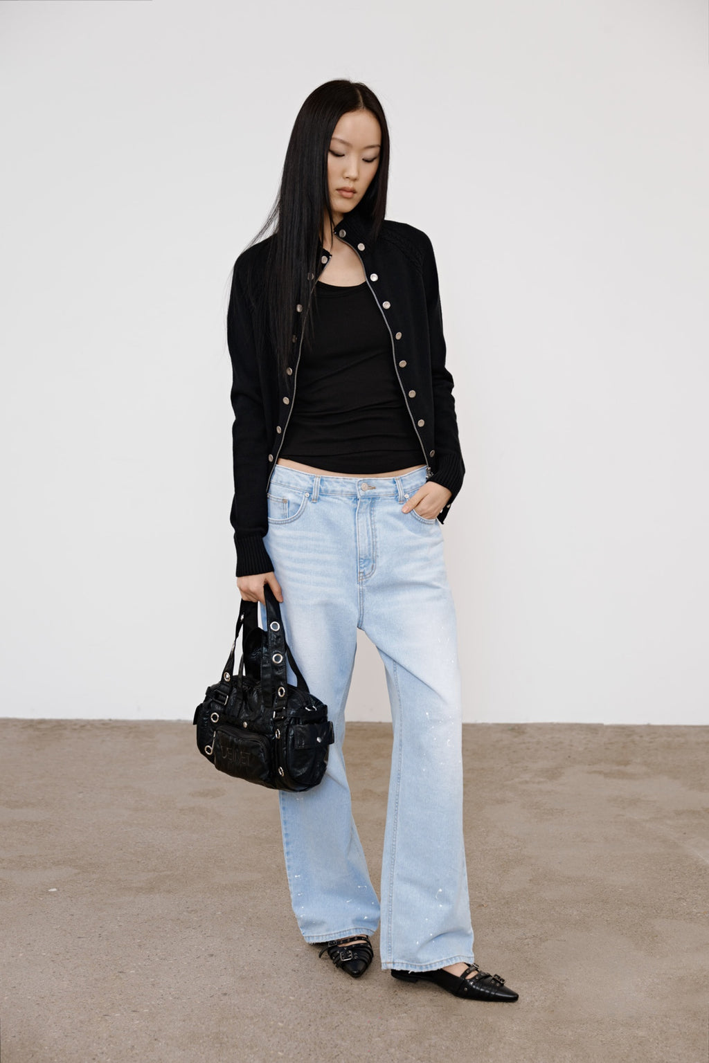 Deinet - Painted Logo Point Jeans (Light Blue) product image 8 | TRAB K-Fashion Australia
