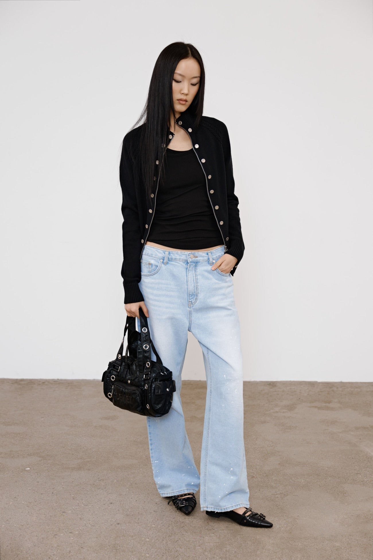 Deinet - Painted Logo Point Jeans (Light Blue) product image 8 | TRAB K-Fashion Australia