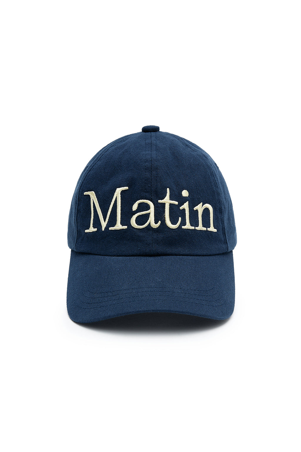 Matin Kim - Matin Logo Stitch Ball Cap (Navy) product image 1 | TRAB K-Fashion Australia